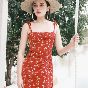 Petite Studio Lorraine Dress Red Floral